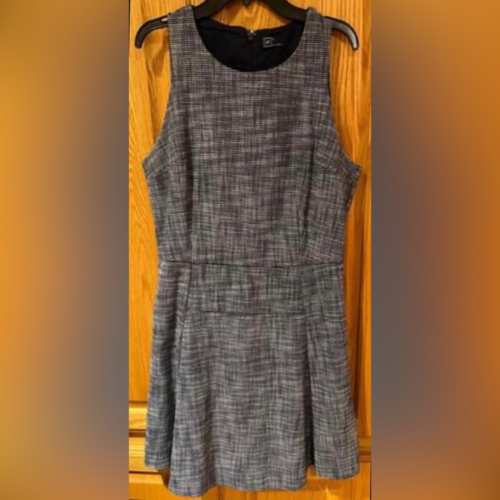 GAP Navy Blue Sleeveless Business Career Cotton-Blend Dress w/ Pockets Size 10